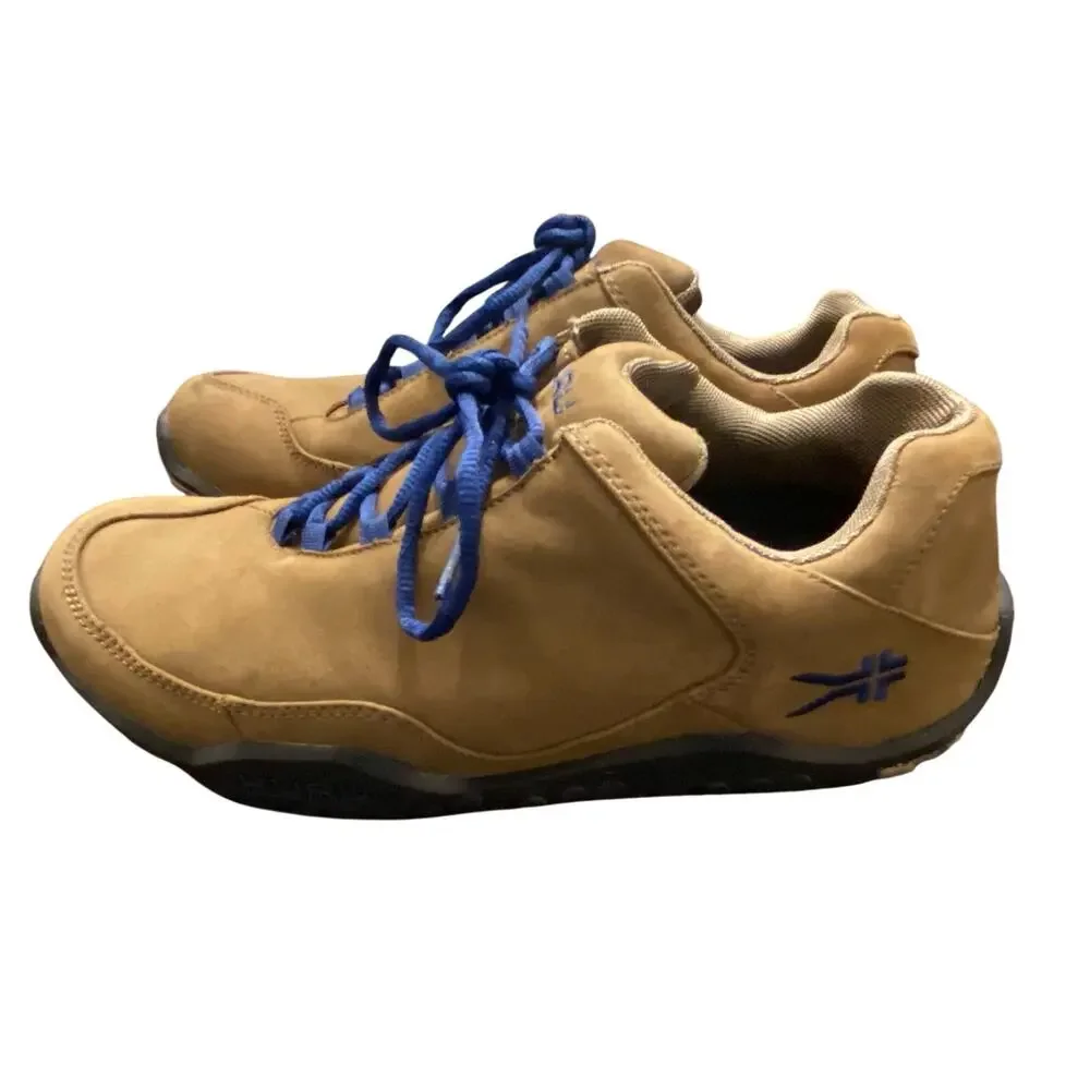 KURU Men's 10 Brown Leather Comfort Walking Shoes Orthopedic Trail Casual Dad